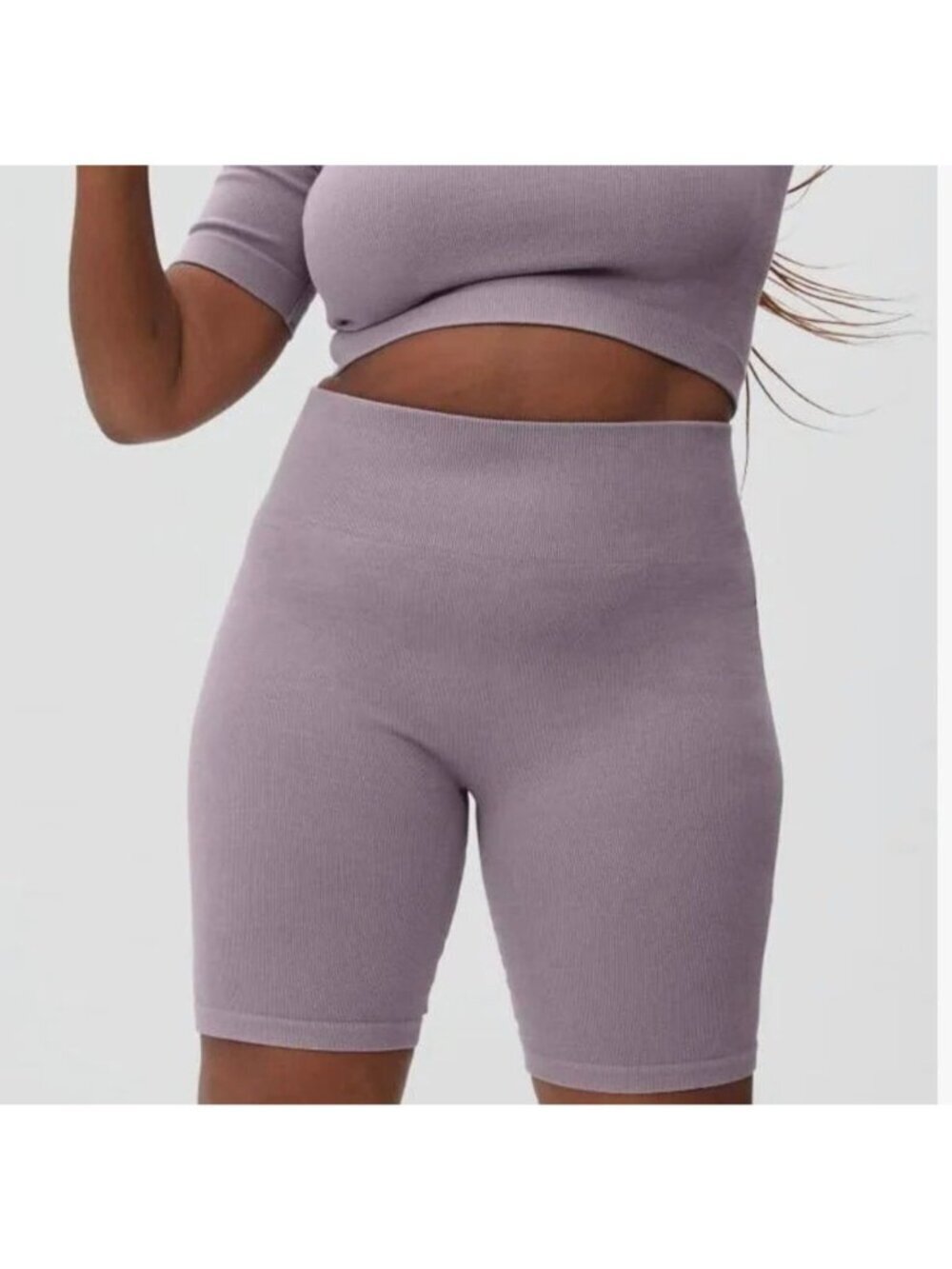 NWT Everlane The Seamless Bike Short in Light Purple, size XS/S